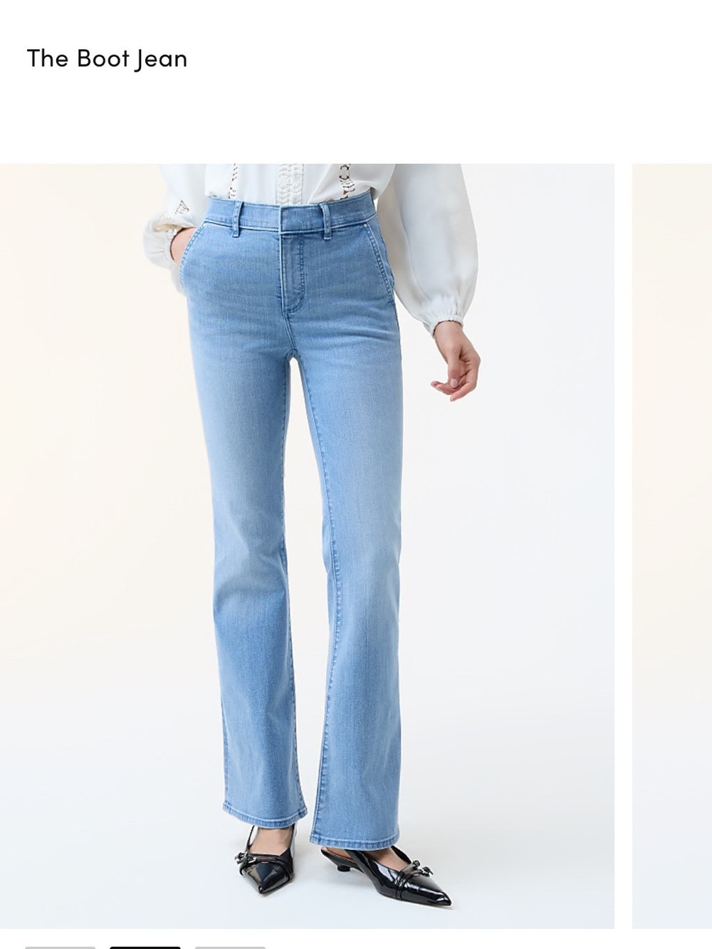 Ann Taylor The Flare Light Blue Bootcut Jean (size 12)
